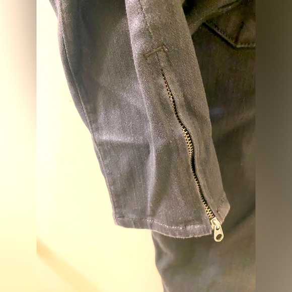 Fidelity Stretchy Black Zipper Jeans/Pants - Picture 4 of 7